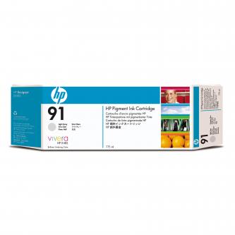HP originál ink C9466A, No.91, light grey, 775ml, HP Designjet Z6100