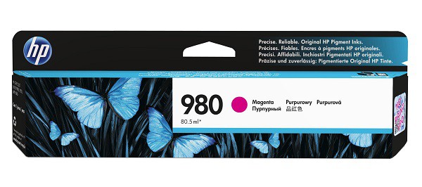 HP originál ink D8J08A, No.980, magenta, HP HP OfficeJet Enterprise X585, X555