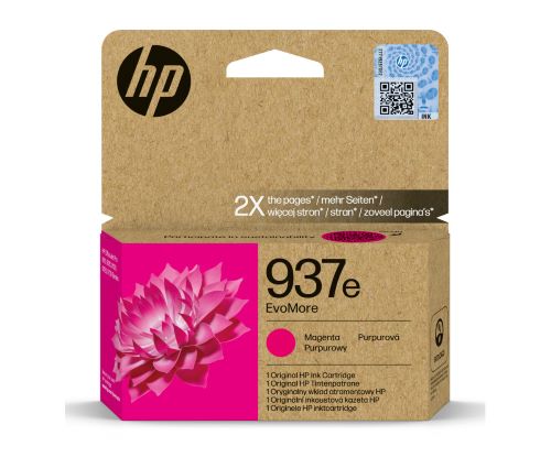 HP originál ink EvoMore 4S6W7NE, HP 937e, magenta, 1650str. 4S6W7NE#CE1