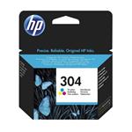 HP originál ink N9K05AE, HP 304, Tri-color, 100str., HP DeskJet 2620,2630,2632,2633,3720,3730,3732,