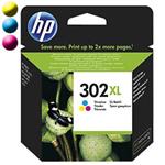 HP originál ink sada F6U67AE, HP 302XL, color, 330str., 8ml, HP OJ 3830,3834,4650, DJ 2130,3630,101 F6U67AE#BA3