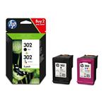 HP originál ink X4D37AE, HP 302, black/tri-colour, 190 black, 165 tri-colourstr., HP HP Deskjet 111