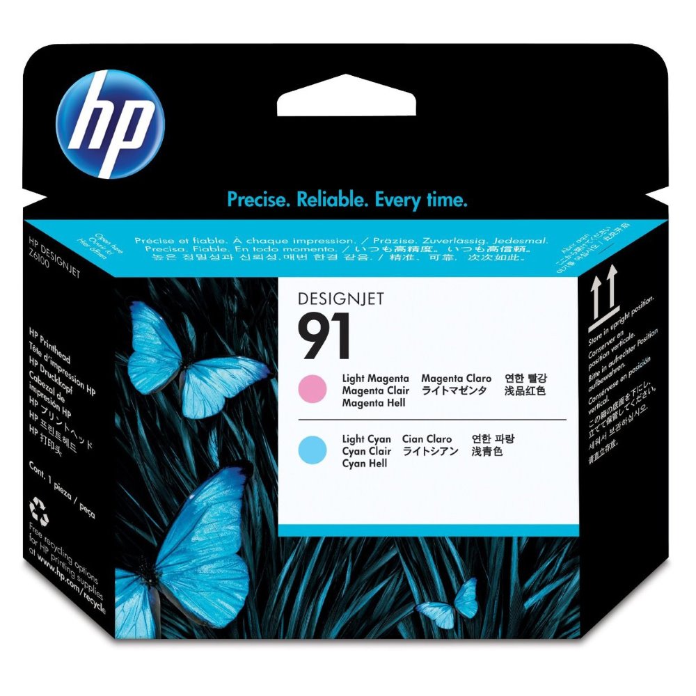 HP originál tlačová hlava C9462A, No.91, light cyan/light magenta, HP DesignJet Z6100