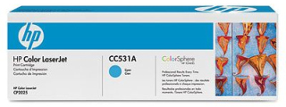 HP originál toner CC531A, cyan, 2800str., 304A, HP Color LaserJet CP2025, CM2320,