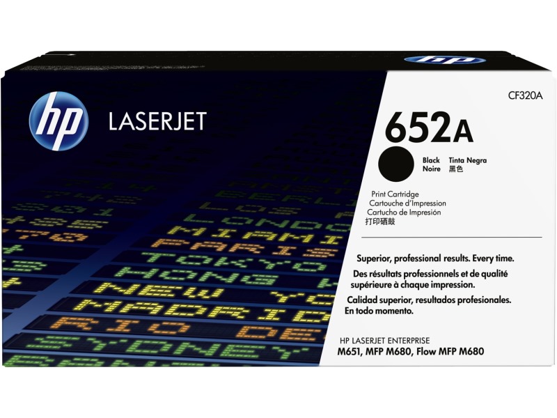 HP originál toner CF320A, black, 11500str., HP 652A, HP Color LaserJet Enterprise Flow M680z, M651d