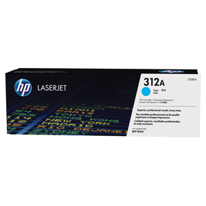 HP originál toner CF381A, cyan, 2700str., HP 312A, HP Color LaserJet Pro MFP M476dn, MFP M476dw, MF