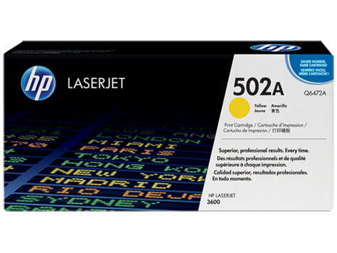 HP originál toner Q6472A, yellow, 4000str., HP 502A, HP Color LaserJet 3600, n, dn, dtn
