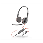 HP Poly Blackwire 3225 MS Teams náhlavná súprava, 3.5 mm jack + USB-C/A adaptér, stereo (bulk) 8X229A6