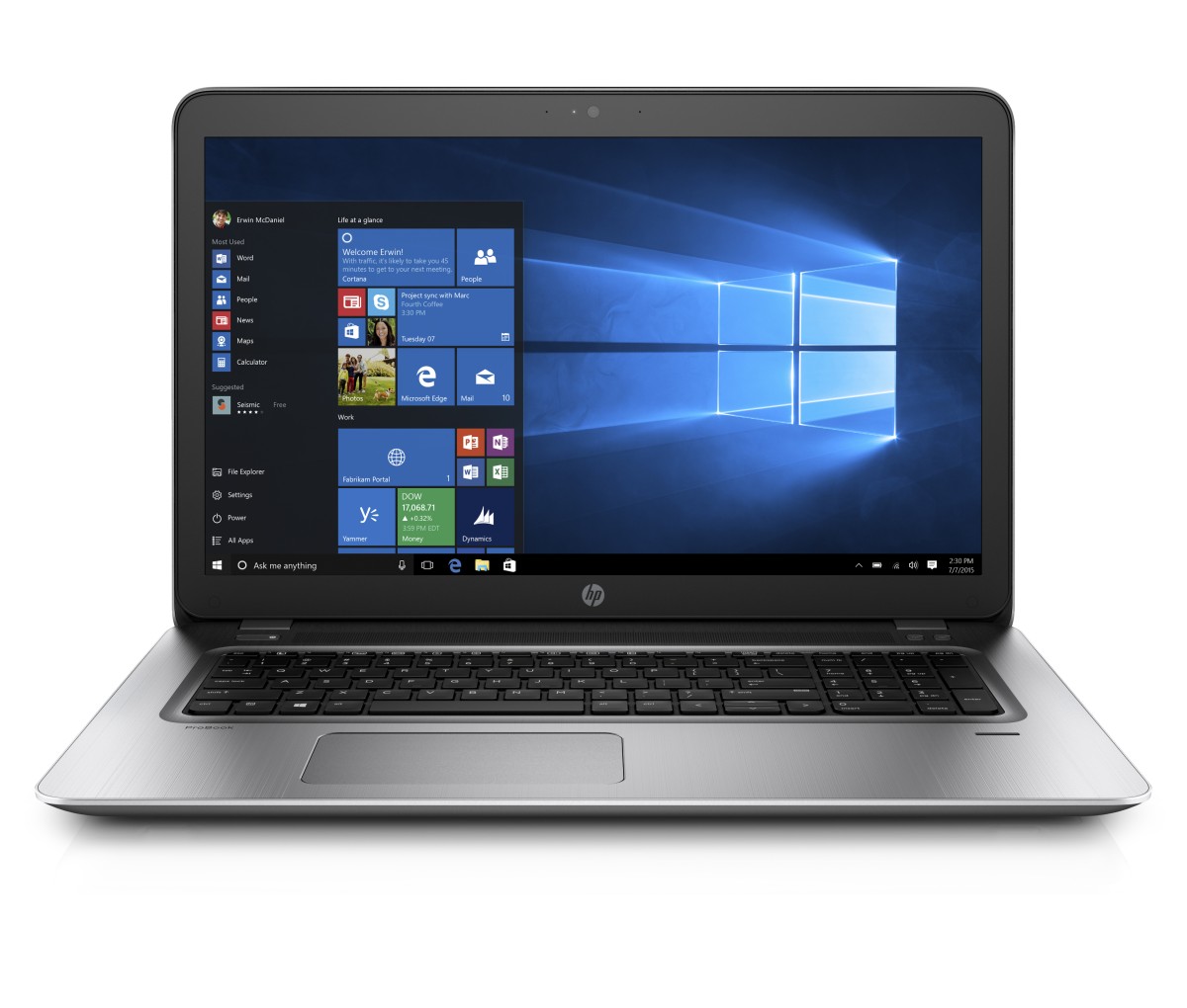 HP ProBook 470 G4 FHD/i7-7500U/8G/256SSD/NV/DVD/VGA/HDMI/RJ45/WIFI/BT/MCR/FPR/1RServis/W10P Z2Y46ES#BCM