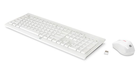 HP Sada klávesnica HP C2710, AAA, klasická, biela, bezdrôtová, SK, s bezdrôtovou optickou myšou M7P30AA#AKR
