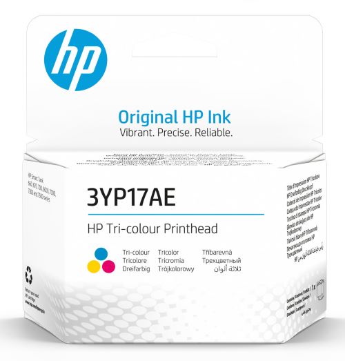 HP - Trojbarevná dye-based - tisková hlava - pro Ink Tank 11X, 31X; Smart Tank 500, 515, 530, 615; 6ZA18AE