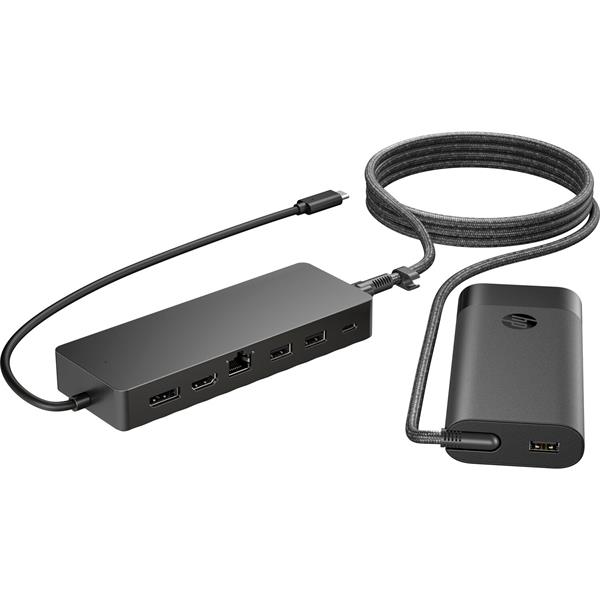HP Universal USB-C Hub and Laptop Charger Combo-EURO 9H0H9AA#ABB