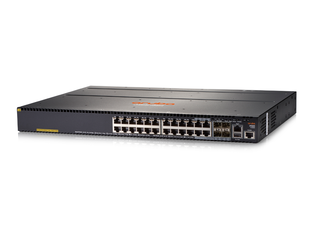 HPE Aruba 2930M 24G POE+ 1-Slot - Přepínač - L3 - řízený - 20 x 10/100/1000 (PoE+) + 4 x kombinace JL320A