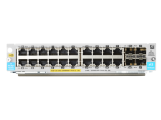 HPE - Expanzní modul - Gigabit Ethernet (PoE+) x 20 + Gigabit Ethernet / 10 Gigabit SFP+ x 4 - pro J9990A
