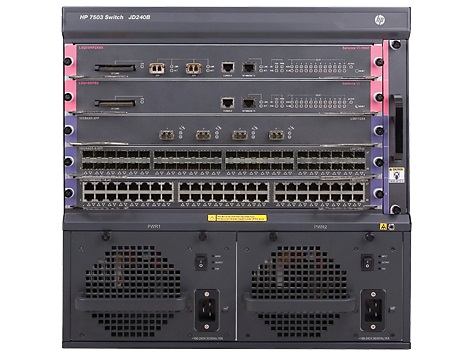 HPE FlexNetwork 7503 Chassis - Přepínač - L4-L7 - řízený - Lze montovat do rozvaděče JD240C