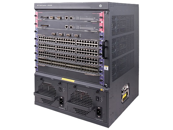 HPE FlexNetwork 7506 Chassis - Přepínač - L3 - řízený - Lze montovat do rozvaděče JD239C
