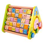 Hračka Bigjigs Toys Baby Aktivní trojúhelník s angličtinou BB054