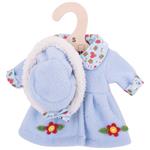 Hračka Bigjigs Toys Modrý kabátik s klobúčikom pro panenku 28 cm BJD529