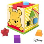 Hračka Disney baby Winnie dřevěná kostka s vkladacími tvarmi 12261