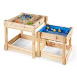 Hračka Plum 2v1 – drevené stolčeky na hranie 109425074