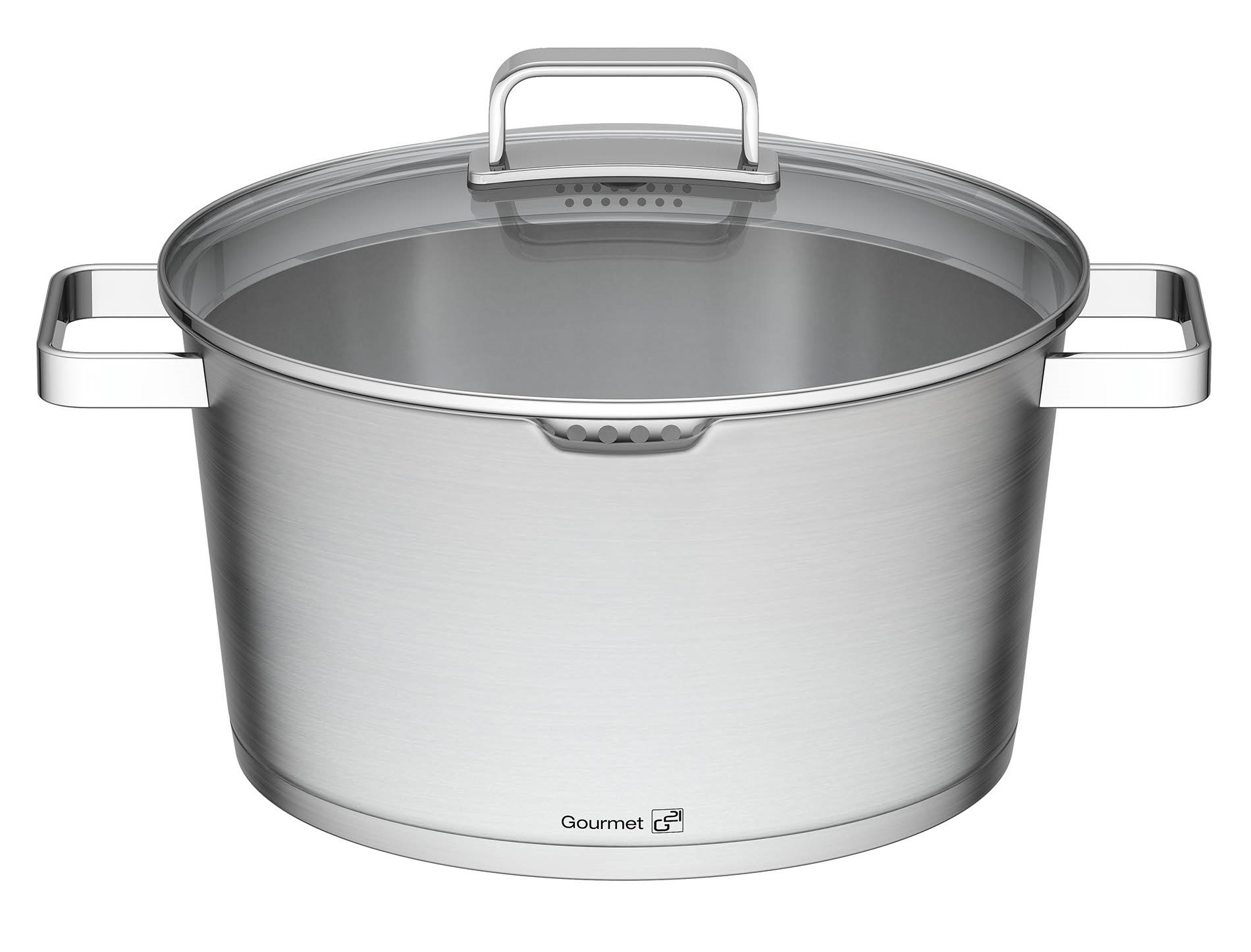 Hrniec G21 Gourmet Magic s cedníkem 28 cm s poklicí, nerez G21-002N