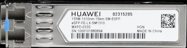 Huawei Optical Transceiver,eSFP,100M/155M,Single-mode Module(1310nm,15km,LC) eSFP-FE-LX-SM1310