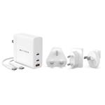 Hyper HyperJuice 140W PD 3.1 USB-C Charger With Adapters - White HY-HJG140WW