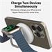 Hyper HyperJuice Qi2 2-in-1 Magnetic Charging Stand - White HJ3310WHGL
