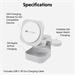 Hyper HyperJuice Qi2 3-in-1 Magnetic Charging Stand - White HJ3320WHGL