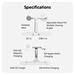 Hyper HyperJuice Qi2 4-in-1 Magnetic Charging Stand - White HJ3004WHGL