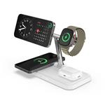 Hyper HyperJuice Qi2 4-in-1 Magnetic Charging Stand - White HJ3004WHGL