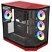 HYTE skříň Y50 ARGB Black Cherry / panoramatické sklo / dvě komory / 4x ARGB fan / bez zdroje / 1x USB CS-HYTE-Y50RGB-RB