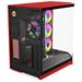 HYTE skříň Y50 ARGB Black Cherry / panoramatické sklo / dvě komory / 4x ARGB fan / bez zdroje / 1x USB CS-HYTE-Y50RGB-RB