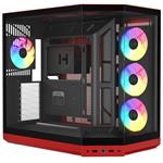 HYTE skříň Y50 ARGB Black Cherry / panoramatické sklo / dvě komory / 4x ARGB fan / bez zdroje / 1x USB CS-HYTE-Y50RGB-RB