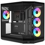 HYTE skříň Y50 ARGB Pitch Black / panoramatické sklo / dvě komory / 4x ARGB fan / bez zdroje / 1x USB- CS-HYTE-Y50RGB-BB