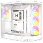 HYTE skříň Y50 ARGB Snow White / panoramatické sklo / dvě komory / 4x ARGB fan / bez zdroje / 1x USB-C CS-HYTE-Y50RGB-WW