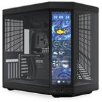 HYTE skříň Y70 Touch Infinite Pitch Black / 14,9" dotykový displej / levé a přední sklo / Riser PCIe 4 CS-HYTE-Y70TTI-BB
