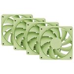 HYTE ventilátor 120mm PWM / barva Matcha Milk / 1500rpm / 72CFM / ABS / 4-pin / sada 4x ventilátor FAN-HYTE-FA12-MM-4 