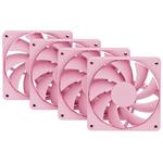 HYTE ventilátor 120mm PWM / barva Strawberry Milk / 1500rpm / 72CFM / ABS / 4-pin / sada 4x ventilát FAN-HYTE-FA12-SM-4 