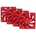 HYTE ventilátor 120mm PWM / barva Wild Cherry / 1500rpm / 72CFM / ABS / 4-pin / sada 4x ventilátor FAN-HYTE-FA12-RR-4