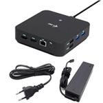 i-tec dokovací stanice USB-C DP Dual HDMI Docking Station, Power Delivery 100W + univerzální nabíječka C31TRIVIDPRO100W