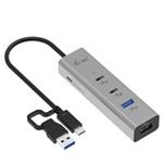i-tec Universal Charging Metal HUB 2x USB-C + 2x USB-A Port, PD 85W CAHUBMETAL2A2CPD
