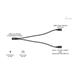 i-tec USB-C Cable Splitter Audio/Data, Power Delivery 100W C31DUALSPLITTERCBLPD