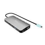i-tec USB-C Metal Nano 3x Display (DP, HDMI and VGA) Docking Station, Power Delivery 100 W C31NANOTRIDOCKPD
