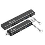 i-tec USB-C/USB-A Dongle SD, TF and 2x USB (1x USB-A, 1x USB-C) CADONGLEUSBSD