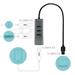 I-TEC USB HUB METAL/ 4 porty/ USB 3.0/ pasivní/ šedý U3HUBMETAL403