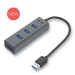 I-TEC USB HUB METAL/ 4 porty/ USB 3.0/ pasivní/ šedý U3HUBMETAL403