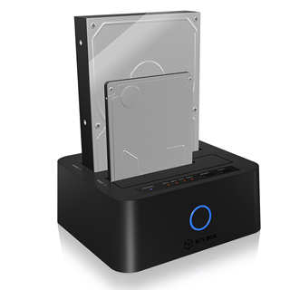 Icy Box 2Bay Docking & Clone Station for 2.5'' and 3.5'' HDD Sata, JBOD, USB 3.0 IB-123CL-U3
