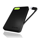 Icy Box External enclosure for 2.5'' SATA SSD/HDD with USB 3.0 cable, Black IB-277U3