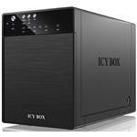 Icy Box externý box pre 4xHDD 3.5'', SATA do USB 3.0, eSATA, JBOD, čierny IB-3640SU3